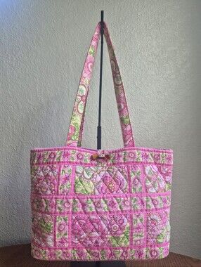 Vera Bradley Petal Pink Tic Tac Tote Shoulder Bag